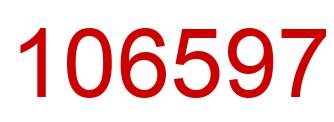 Number 106597 red image
