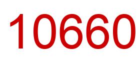 Number 10660 red image