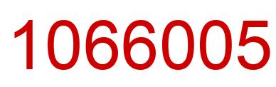 Number 1066005 red image