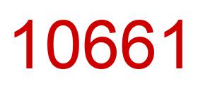 Number 10661 red image