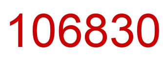 Number 106830 red image