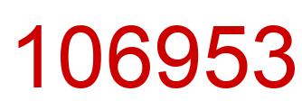 Número 106953 imagen rojo