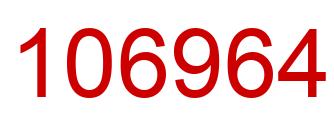 Number 106964 red image