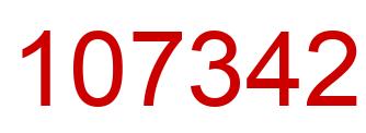 Number 107342 red image