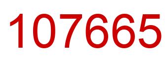 Número 107665 imagen rojo