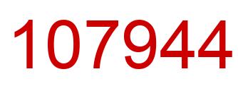 Number 107944 red image