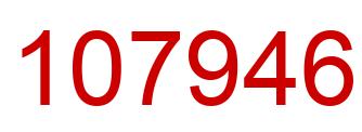 Number 107946 red image