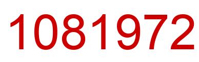 Number 1081972 red image