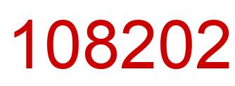 Number 108202 red image