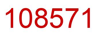 Número 108571 imagen rojo