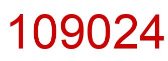 Número 109024 imagen rojo