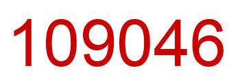 Number 109046 red image