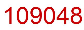 Number 109048 red image