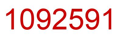 Number 1092591 red image