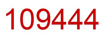 Número 109444 imagen rojo