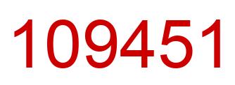 Número 109451 imagen rojo