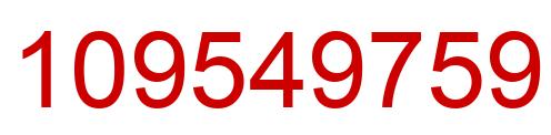 Número 109549759 imagen rojo