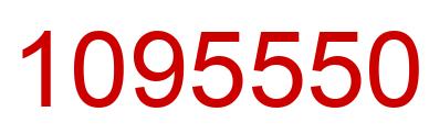 Number 1095550 red image