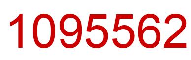Number 1095562 red image