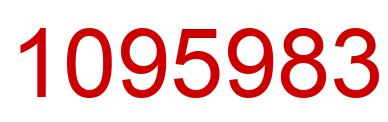 Number 1095983 red image
