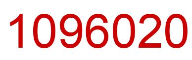 Number 1096020 red image