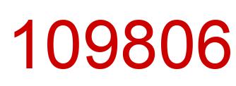 Number 109806 red image