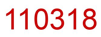 Number 110318 red image