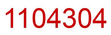 Número 1104304 imagen rojo