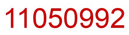 Number 11050992 red image
