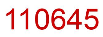 Número 110645 imagen rojo