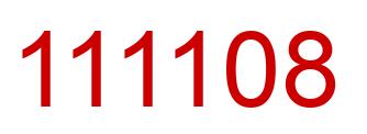 Número 111108 imagen rojo