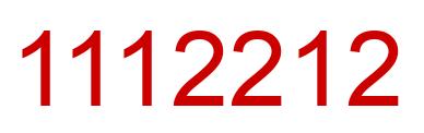 Número 1112212 imagen rojo