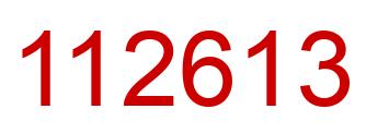 Número 112613 imagen rojo