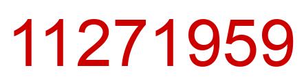Número 11271959 imagen rojo