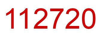 Número 112720 imagen rojo