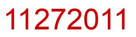 Number 11272011 red image