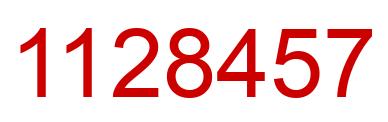 Número 1128457 imagen rojo