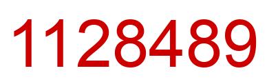 Número 1128489 imagen rojo