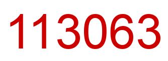 Number 113063 red image