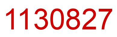 Number 1130827 red image