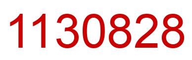 Number 1130828 red image