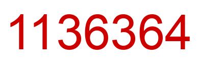 Number 1136364 red image