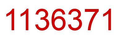 Number 1136371 red image