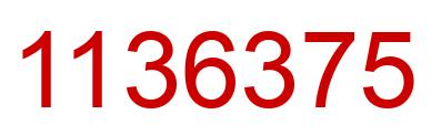 Number 1136375 red image