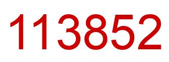 Number 113852 red image