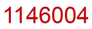 Number 1146004 red image