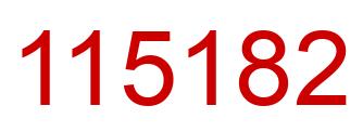 Número 115182 imagen rojo