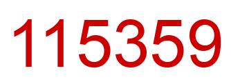 Número 115359 imagen rojo