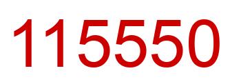 Number 115550 red image