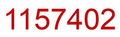 Number 1157402 red image
